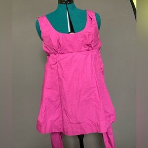 Fuchsia tie waist top Odille for anthropology Size 4
